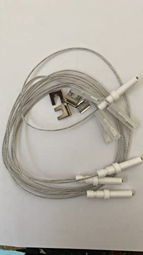 COMPATIBILE CON ARISTON INDESIT HOTPOINT GLEM GAS FRANKE 4 candelette accensione elettronica in ceramica adattabile vari piani cottura e cucina a gas (made in italy)