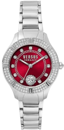 Versus by Versace Damenuhr Canton Road Stahl/Rot VSP263821