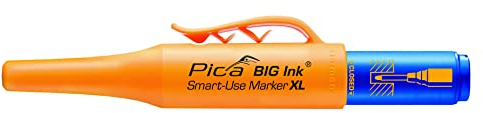 Pica BIG Ink Smart-Use Marker XL rot (kräftige Markierungen, für glatte + trockene Oberflächen geeignet, inklusive Köcherschoner) 170/41