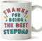 MUGFFINS Stepdad Mug - in English - Thanks for Being The Best - Funny Gift - Ceramic 11oz Mug