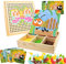 Gohytal Mosaik Steckspiel für Kinder, Spielzeug ab 2 3 4 5 7 8 Jahre Holz Montessori Steckspiel Geschenke für Geburtstag für Jungen und Mädchen-B