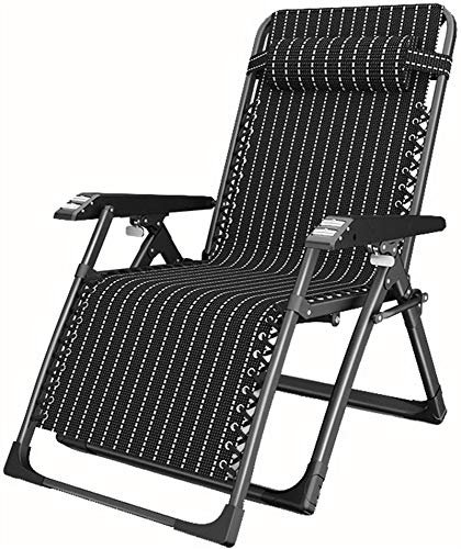 TONZN Liegestuhl, Liegestuhl, Liegestuhl, Outdoor, Garten, Metall, verstellbar, Strandstuhl, Sonnenstuhl, Bett, Massage-Armlehne, Sonnenstuhl
