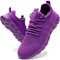 MGNLRTI Scarpe da ginnastica da donna, da corsa, da ginnastica, da tennis, da camminata, da donna, Viola, 37 EU