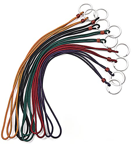 10 Stück Schlüsselband Lanyard Personalisiert Schlüsselkette Band Schlüsselbänder Lang Pantone Schlüsselanhänger mit Ring für Ausweise und Schlüssel