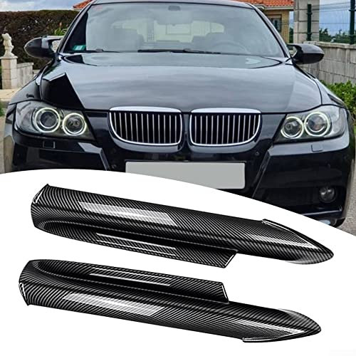 SPORTARC 2 x Frontstoßstangen-Lippen-Splitterklappe für BMW 3er-Serie E90 E91 320i 330i 2005–2008 Kohlefaser