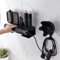 GENCAM Airwrap Wall Mount Organizer for Shark Flexstyle, Aluminum Alloy Storage Holder for Shark 430/440 Flexstyle, Wall Mount Holder for Shark Flexstyle and Attachments (black)