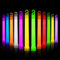 Ainiv 25 Premium Leuchtstäbe, Hochzeit oder Knicklichter Militär, Gemischte Farben Leuchtstäbchen Lanyard Ultra Bright Glow in the Dark Stab für Weihnachten, Halloween, Abschlussfeier, Campingzubehör