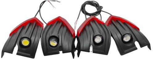 Original LED Scheinwerfer und Rücklichter für Front-, Rück- und Rücklicht Abdeckung für Elektroroller anwendbar auf Zero 10x (vorne + hinten)