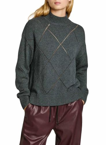 Pepe Jeans Damen Idris Perkins Strickwaren, Grau (Dunkelgrau meliert), XS