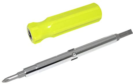 Destornillador 6 en 1 portátil, multiuso, punta ranurada para exteriores, herramientas de reparación manual, destornillador multiusos