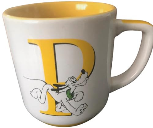 Eeyore Disneyland Paris - Tazza con lettera dell'alfabeto, colore: Giallo