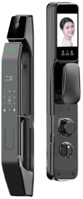 Smart Door Lock Wifi Usmart Go APP Face Recognition Smart Door Lock With Camera Video Call Voice Intercom Digital Door Lock Automatic Door Lock For Home Bedroom Hotel Office Apartment ( Color : 24x240