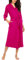 Ekouaer Peignoir de Bain Femme Poches Douche Cadeau Confortable Kimono Vif Rose XXL