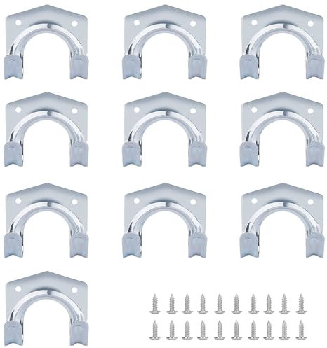Helweet Crochets de Rangement Muraux, Porte Outils de Jardin Mural, Crochets de Suspension pour Outils, Support Mural pour Outils de Jardin, Crochets de Suspension D'outils, Crochets D'abri de Jardin