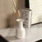 Lywins Weiße Keramikvase 1er-Set Doppelberg vasen für Moderne Wabi-Sabi Nordic Minimalismus-Stil Dekoration -vasen für Wohnzimmer, Hochzeit, Abendessen Tisch, Party, Büro und Schlafzimmer