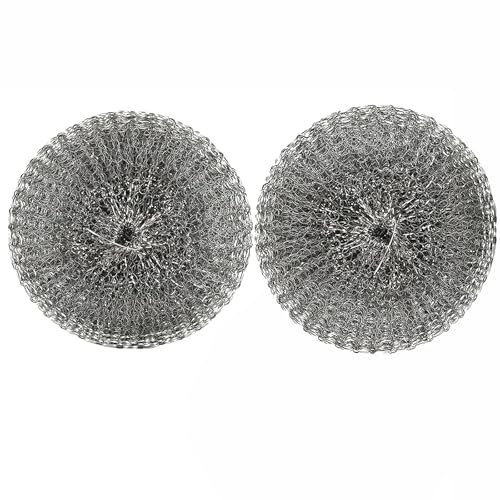 KZXCVS Edelstahl Kalkfänger, 2 Kessel-Kalkfänger für Wasserkocher, undTeekessel, Wiederverwendbarer Wasserkocher Entkalker, Kessel Pelz Entkalker Mesh Edelstahlkugeln Wiederverwendbar Rostfrei