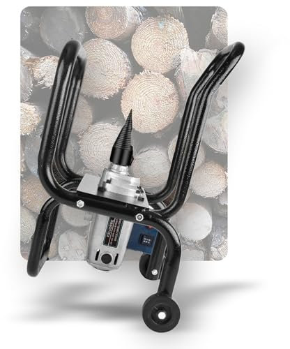 THYXGS Spaccalegna Elettrico, 1800 W Cones Drills Screw Log Splitter, Supporta La Rotazione avanti E Indietro, Strumento Spaccalegna Automatico (Legno Spaccato Fino a 7,8 di Diametro)