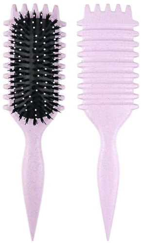 Curl Hair Brush, Curl Define Styling Brush, Naturally Curly Detangling Brush, Detangling Hair Brush for Women, Professional Styling Brush for Combing and Shaping Men and Women(Purple)
