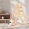 Romiromi Modern Cat Tree, Wood Cat Tree with Hammock & Sisal Scratch Post for Large Pet Easy Assemble