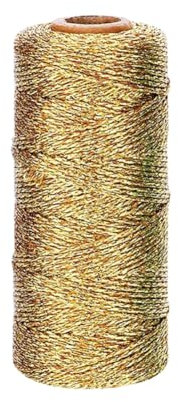 Ficelle métallique à paillettes 1 mm pour emballage cadeau, boules de Noël, 1 mm, ficelle à suspendre pour la fabrication de bijoux, ficelle pour loisirs créatifs, doré