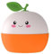 AQXONG Oranges Kinder Nachtlicht, Nachtlicht für Kinder mit Timerfunktion, Kawaii-Nachtlicht für Kinder aus Silikon, USB Aufladbares Nachtlicht, Geeignet für Kinderzimmer für Jungen und Mädchen