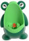 JISADER Vasino in Piedi a Forma di Rana, Orinatoio per Bambini Vasino Orinatoio Montato a Parete con Obiettivo Treno di Pipì per Orinatoio per Ragazzi, Verde