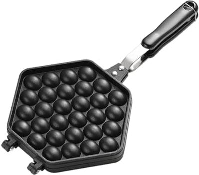 Bubble Waffle Maker Pan Double Side Egg Waffle Maker Piastra di cottura antiaderente per dessert commerciale pranzo colazione 38 cm