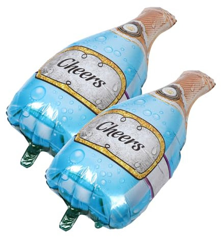 Générique 2 Pièces Ballons Forme de Bouteille de Vin Décorations de Anniversaire Aluminium Foil pour Mariages Célébrations