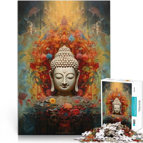 Stressabbau Buddha – Die innere Stille 1000-teiliges Puzzle für Erwachsene 38x52cm Einzigartige Wohndekoration und Geschenke für und ab 14 Jahren