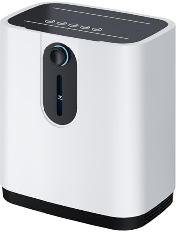 Concentrador de oxígeno portátil, generador de oxígeno doméstico, caudal 1-7 litros/minuto, concentración 90%, con control remoto y pantalla táctil,transmisión de voz, funcionamiento silencioso