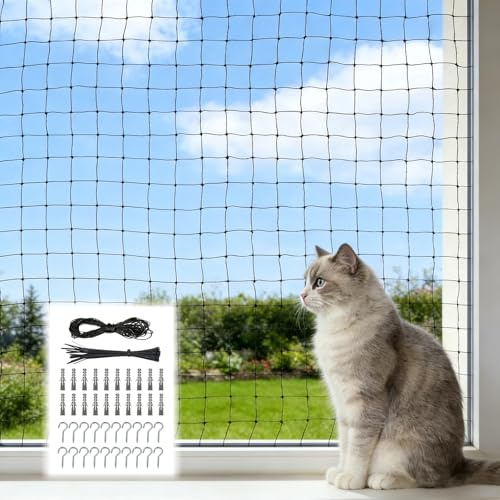 Filet de Protection Chat 3 x 4 m Nylon Filet Chat Balcon