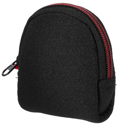 VALICLUD Lens Filter Case Pouch Neoprene Round Protective Bag | Foldable, Lightweight Design, Mesh Compartments, for Lens and Small Accessories in Black Camera Bags Random Style
