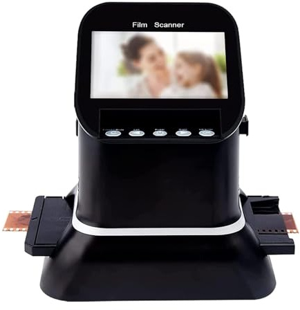 Digital Film and Slide Scanner - Convert 135, 126, 120, 127 Films and Slides to Digital JPG Photos, 22MP Resolution, 4.3in LCD Screen