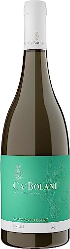 Ca' Bolani Sauvignon Blanc DOC - Italian Still Dry White Wine - Friuli DOC Aquileia, Italy - 75cl / 750ml, 13% ABV