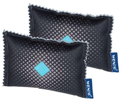 WENKO Deshumidificador de Coche 120 g 2 unidades - Juego de 2 unidades, deshumectador de aire, Gel de sílice, 9 x 2 x 12.5 cm, Blanco
