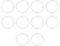 sourcing map 10 Stk. Silikon O-Ring VMQ Dichtungsring 31mm AD 25mm ID 3mm Breite Weiß