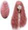 Mildiso Perücke Damenperücke Lang Pinke Locken Perücken mit pony Natürlich Wig/Für Frauen Alltag Anime Cosplay Kostümparty Halloween Karneval 001D