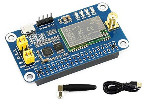 SX1262 868M LoRa HAT Board for Raspberry Pi/Arduino/STM32,Spread Spectrum Modulation Covers 868MHz Frequency Band Support Data Transmission up to 5km via Serial Port