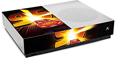 Skin kompatibel mit Microsoft Xbox All Digital One S Folie Sticker Offizielles Lizenzprodukt Cars Lightning McQueen 95