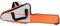 ApplianPar 45,7 cm Kettensägen-Tasche für Stihl für Husqvarna, tragbare Reißverschluss-Säge-Tragetasche, Aufbewahrungsbox, Schutzbox, Oxford-Stoff, wasserdicht, Schwarz, Modern