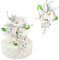 Orchideenstrauß aus Zucker, 20 cm, Cake Topper, für Tortendekoration, Party, Geburtstag, Taufe, Hochzeit und Tischdekoration