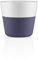 EVA SOLO | 2 Cafe Lungo Becher | 230 ml | Gut zu halten durch Silikonbeschichtung | Spülmaschinenfest | Violet blue