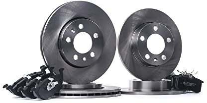 RIDEX 3405B1705 Bremsenset Vorne Hinten Belüftet 256 230,0mm - Bremsen Set mit Bremsscheiben und Bremsbeläge Satz