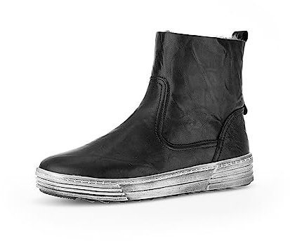 Gabor Damen Klassische Stiefeletten, Frauen Boots,Wechselfußbett,Best Fitting,Lammfell,Warmfutter,Bootee,Booties,schwarz,38.5 EU / 5.5 UK