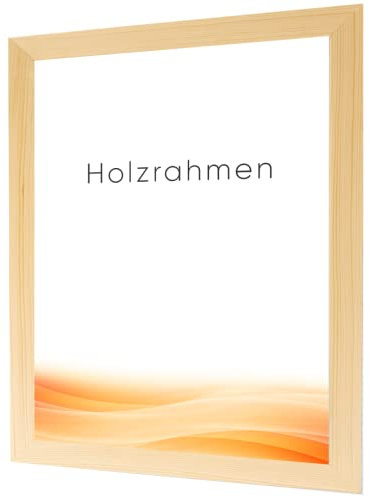 RAWWEST.BIS Holz Bilderrahmen 40x50 cm Plakatrahme rahmen mit Acrylglas, Rahmen aus Holz für Bilder Poster Fotos und für Puzze, Posterrahmen Fotorahmen, Kiefer