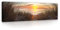 WallArena - Leinwand Bilder - Strand Meer Ostsee Landschaft Natur - 145x45 cm Leinwandbilder - Bild auf leinwand - Wandbild XXL groß Wandbilder für Wohnzimmer Schlafzimmer Wohnzimmerbilder Modern