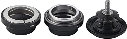 Sealed Double Headset Bearings Aluminum Alloy 34mm for 28.6mm Straight Steerer Fork Mountain Bike with Top Cover Tapered Bearing Set