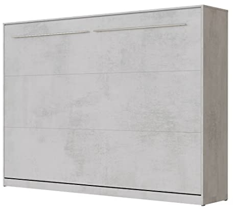 SMARTBett Schrankbett Standard 90x200 120x200 140x200 160x200 Bettschrank Wandbett Beton 140 Horizontal