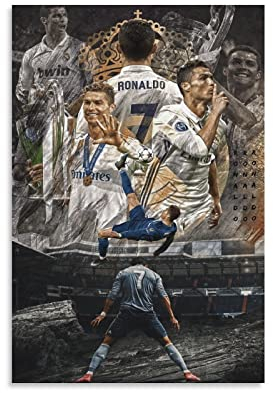 JIANJIE Ronaldo CR7 inspirierende Fußballsterne, Idol, Raumdekoration, Wandkunst, Bild, Malerei, Poster, Leinwanddruck, Poster, Kunst