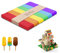 zoerbufan Baguettes en Bois[50 Pcs], Grands Bâtons de Glace en Bois, Spatules en Bois, Bâtons de Bois Bricolage Naturel pour Travaux Manuels, Bricolage, Jardin, Inscription Des Plantes (6 Color)